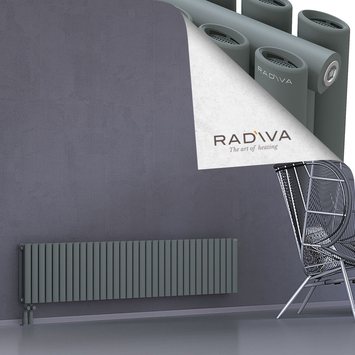 Tano Aluminium Radiator 400x1906 Anthracite - Thumbnail