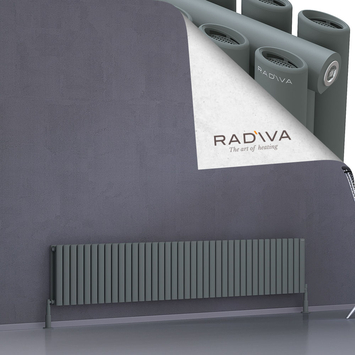 Tano Aluminium Radiator 400x2254 Anthracite - Thumbnail