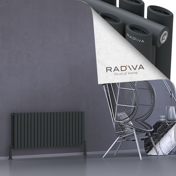 Tano Aluminium Radiator 500x1268 Dark Anthracite - Thumbnail