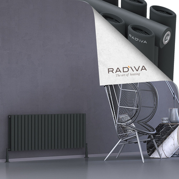 Tano Aluminium Radiator 500x1326 Dark Anthracite - Thumbnail