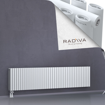 Tano Aluminium Radiator 500x2428 White - Thumbnail