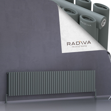 Tano Aluminium Radiator 500x2486 Anthracite - Thumbnail