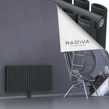 Tano Aluminium Radiator 600x1326 Dark Anthracite - Thumbnail