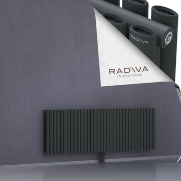 Tano Aluminium Radiator 600x1964 Dark Anthracite - Thumbnail