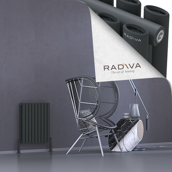 Tano Aluminium Radiator 600x514 Dark Anthracite - Thumbnail