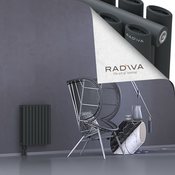 Tano Aluminium Radiator 600x514 Dark Anthracite - Thumbnail