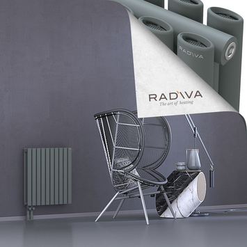 Tano Aluminium Radiator 600x572 Anthracite - Thumbnail