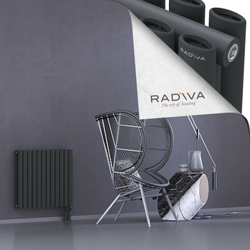 Tano Aluminium Radiator 600x688 Dark Anthracite - Thumbnail