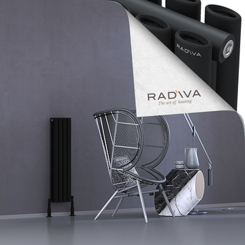 Tano Aluminium Radiator 900x224 Black - Thumbnail