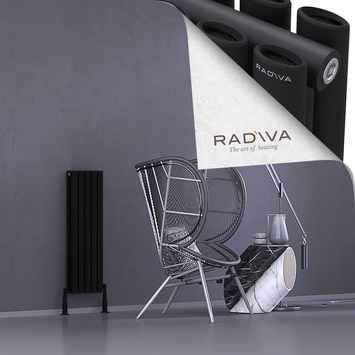 Tano Aluminium Radiator 900x282 Black - Thumbnail