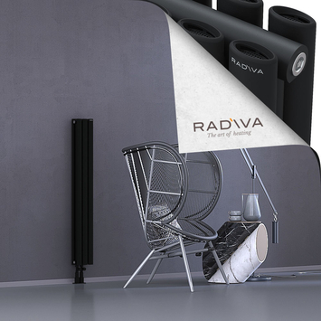 Tano Radiateur En Aluminium 1200x166 Noir - Thumbnail