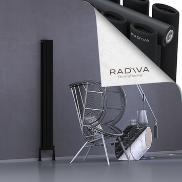 Tano Radiateur En Aluminium 1600x166 Noir - Thumbnail