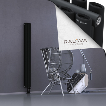 Tano Radiateur En Aluminium 1600x166 Noir - Thumbnail