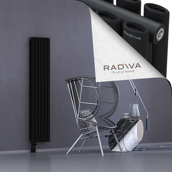 Tano Radiateur En Aluminium 1600x340 Noir - Thumbnail