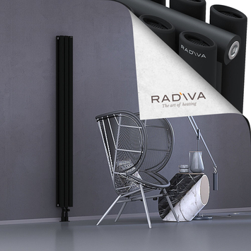 Tano Radiateur En Aluminium 1800x166 Noir - Thumbnail