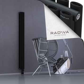 Tano Radiateur En Aluminium 1800x166 Noir - Thumbnail