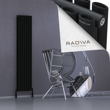 Tano Radiateur En Aluminium 1800x398 Noir - Thumbnail