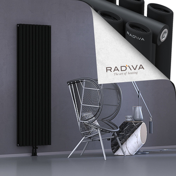 Tano Radiateur En Aluminium 1800x572 Noir - Thumbnail