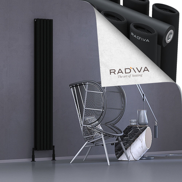 Tano Radiateur En Aluminium 1900x282 Noir - Thumbnail