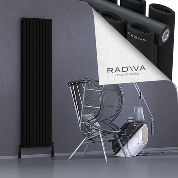 Tano Radiateur En Aluminium 1900x514 Noir - Thumbnail