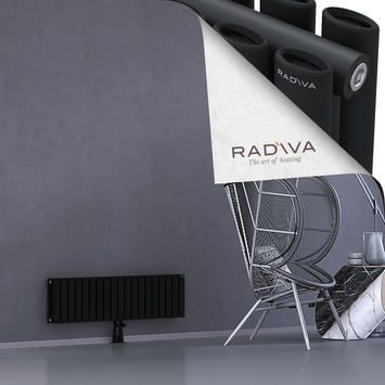 Tano Radiateur En Aluminium 300x1094 Noir - Thumbnail