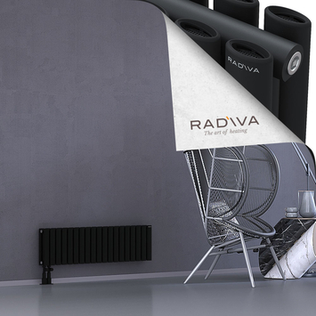 Tano Radiateur En Aluminium 300x1094 Noir - Thumbnail