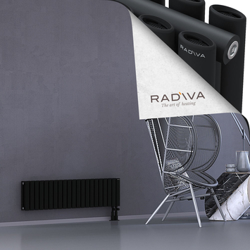 Tano Radiateur En Aluminium 300x1210 Noir - Thumbnail