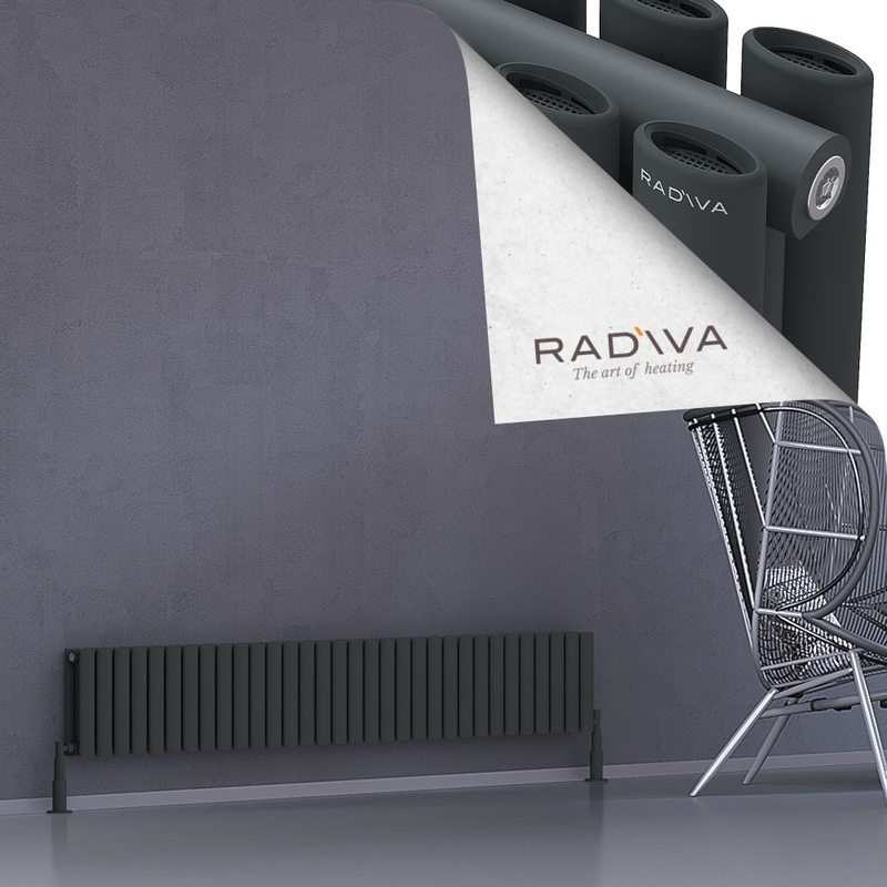 Tano Radiateur En Aluminium 300x1848 Anthracite Foncé