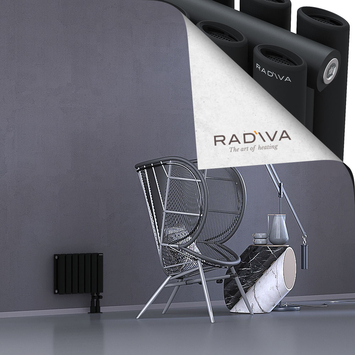 Tano Radiateur En Aluminium 300x398 Noir - Thumbnail