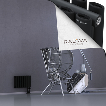 Tano Radiateur En Aluminium 300x456 Noir - Thumbnail