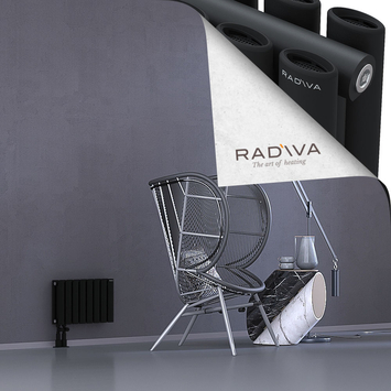 Tano Radiateur En Aluminium 300x456 Noir - Thumbnail