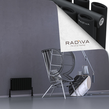 Tano Radiateur En Aluminium 300x572 Noir - Thumbnail