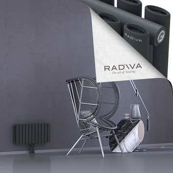 Tano Radiateur En Aluminium 300x630 Anthracite Foncé - Thumbnail