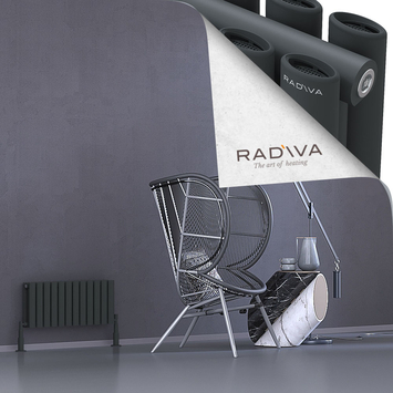 Tano Radiateur En Aluminium 300x688 Anthracite Foncé - Thumbnail