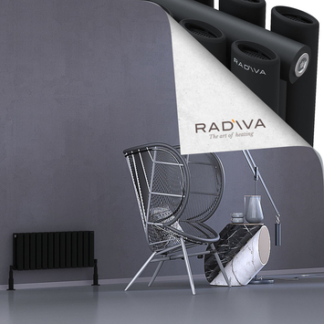 Tano Radiateur En Aluminium 300x746 Noir - Thumbnail