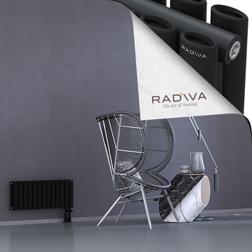 Tano Radiateur En Aluminium 300x746 Noir - Thumbnail