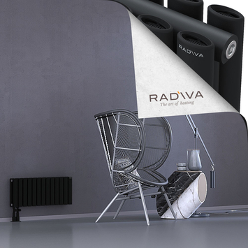 Tano Radiateur En Aluminium 300x746 Noir - Thumbnail