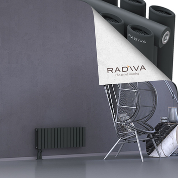 Tano Radiateur En Aluminium 300x862 Anthracite Foncé - Thumbnail