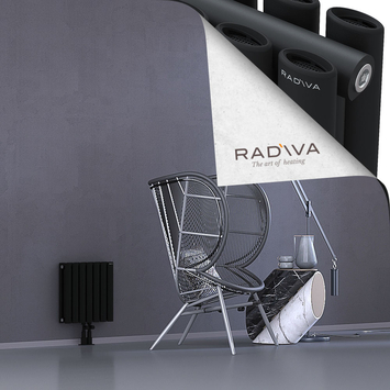 Tano Radiateur En Aluminium 400x398 Noir - Thumbnail