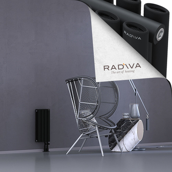 Tano Radiateur En Aluminium 500x224 Noir - Thumbnail