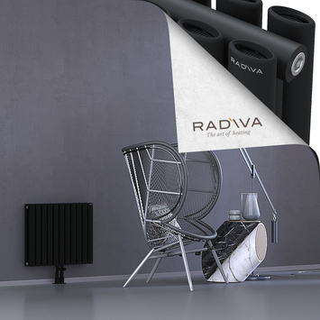 Tano Radiateur En Aluminium 500x630 Noir - Thumbnail