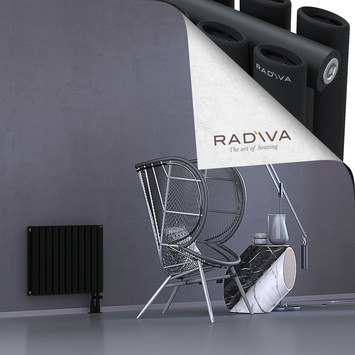 Tano Radiateur En Aluminium 500x630 Noir - Thumbnail