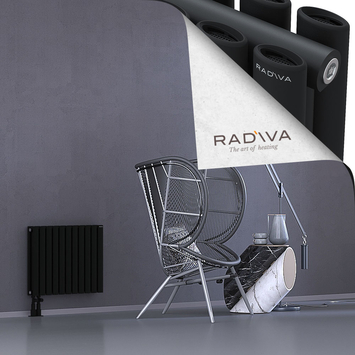 Tano Radiateur En Aluminium 500x630 Noir - Thumbnail