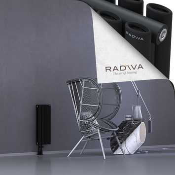 Tano Radiateur En Aluminium 600x224 Noir - Thumbnail