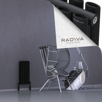 Tano Radiateur En Aluminium 600x282 Noir - Thumbnail