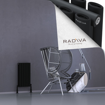 Tano Radiateur En Aluminium 600x340 Noir - Thumbnail