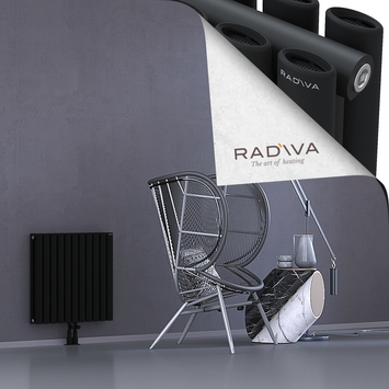 Tano Radiateur En Aluminium 600x630 Noir - Thumbnail