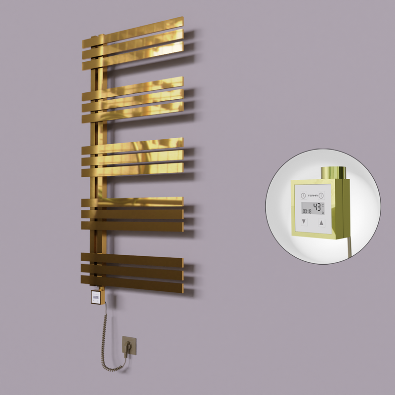 Thames Dekoratif Elektrikli Havlupan 500x1200 Altın (KTX3 Termostat) 300W Spiral Kablolu