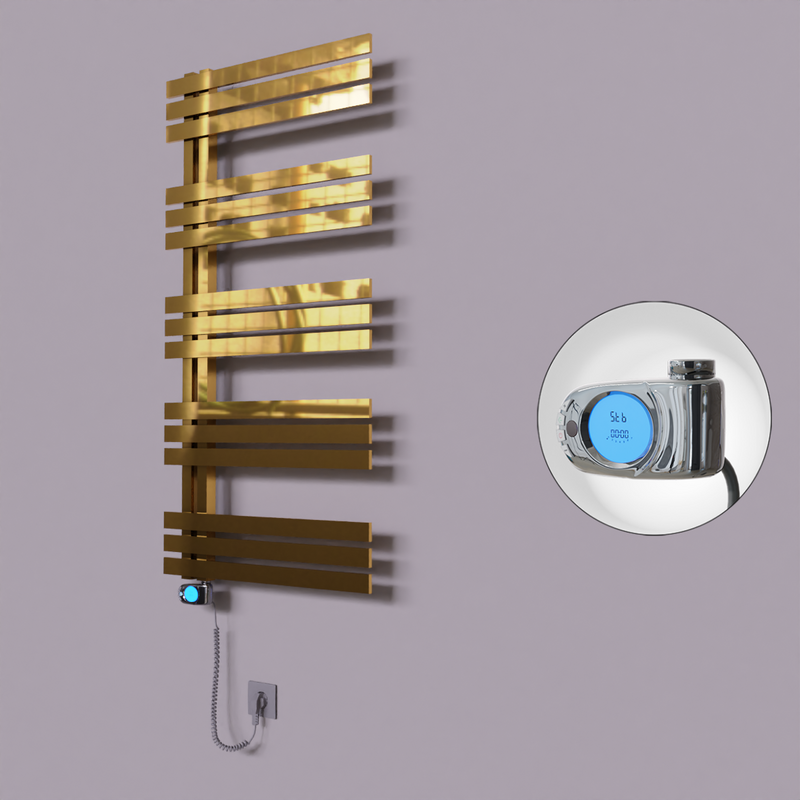 Thames Dekoratif Elektrikli Havlupan 500x1200 Altın (Musa Termostat) 300W