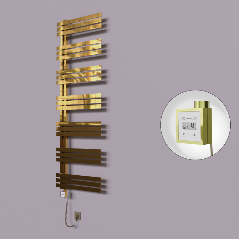 Thames Dekoratif Elektrikli Havlupan 500x1800 Altın (KTX3 Termostat) 600W Spiral Kablolu